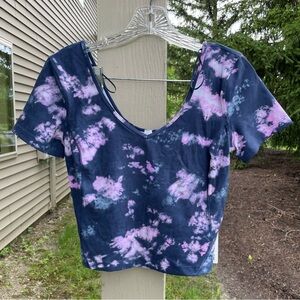 Lululemon Align T-Shirt Circulate Tie Dye Mineral Blue Multi Blue Purple…